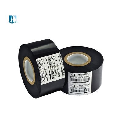 Hot Stamp Coder Ribbon voor Datum Code Printing 35mm Breedte Zwart Printer Ribbon