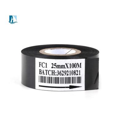 Hot Stamp Coder Ribbon voor Datum Code Printing 35mm Breedte Zwart Printer Ribbon