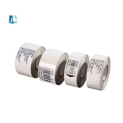 Wasblauwe witte hars lintrol voor 12 mm breed koolstof lint printer etiketten
