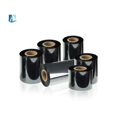 Zwarte polyesterfilm Volledige afdrukwerking met 30*300 thermisch overdrachtsband