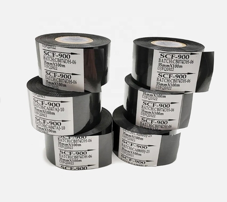 SCF900 Thermal Transfer Ribbon voor 25mm*100m Warm folie stempelen op Label Printer Blauw