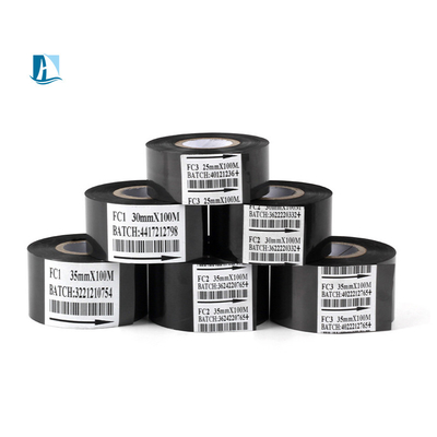 25mm*100m Wit PET warmgevoerde folie Stamping Hardcover Boek voor Datum Printer Ribbon FC3 SCF900
