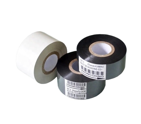 25mm*100m Wit PET warmgevoerde folie Stamping Hardcover Boek voor Datum Printer Ribbon FC3 SCF900