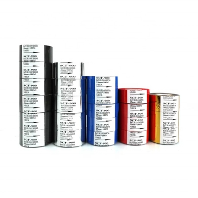25mm*100m Rood warm stempen folie voor datumprinter Barcode Ribbon FC3 SCF900 Code Machine