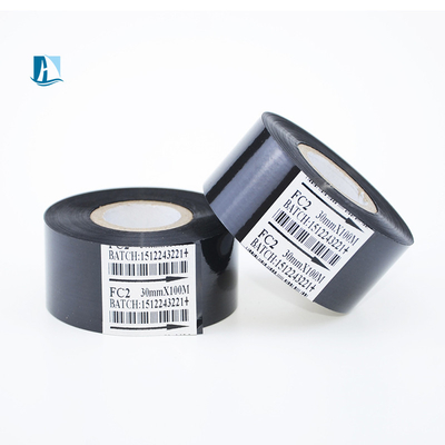 30*100 SCF900 Custom Black Ribbon Hot Stamping Folie voor het afdrukken van streepjescodes