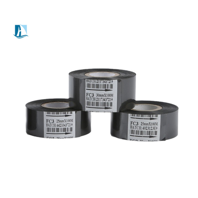 30*100 SCF900 Custom Black Ribbon Hot Stamping Folie voor het afdrukken van streepjescodes