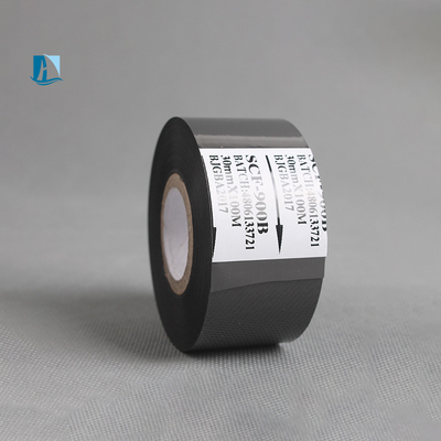 20 mm zwart warm stempelfilm thermisch overdraagbaar streepjescode