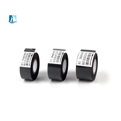 20 mm zwart warm stempelfilm thermisch overdraagbaar streepjescode
