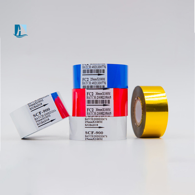 Voedselabelprinter Toepasselijk Zwart Warm Stamp Folie Scf900 Thermal Transfer Ribbon