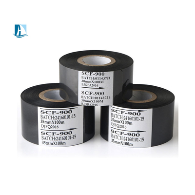 35 mm*100 m Zwart warm stempelfilm Scf900 Thermal Transfer Printer Ribbon voor 96121000