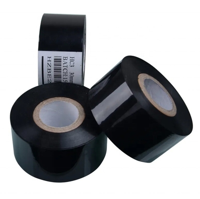 Printer Ribbon 30mm*100m Datum Printing Zwart Warm Stamp Coding Ribbon Met A Grade