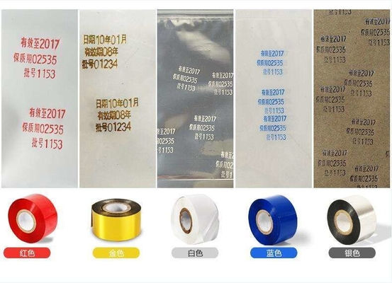Kleurenprinter Toepasselijk goud warm stempelfilm voor codeermachine 30mm*100m