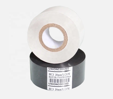 30*100m Zwart Kleur Hot Stamp Ribbon voor Code Printer Toepasselijke apparatuur Schrijfmachine