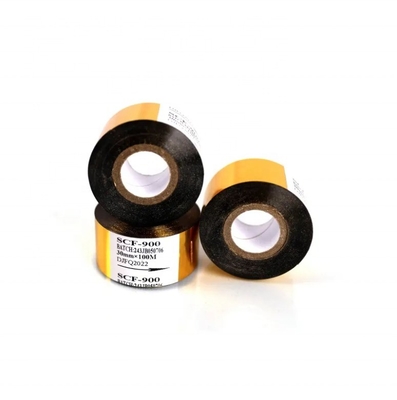 PET Core Grootte 1 inch SCF900 Gold Hot Foil Stamping Rolls Marken Thermal Transfer Ribbon