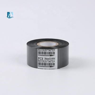 Warmstempelband Zwart 25mm Breedte 122m Lengte Datum codering folie voor Messing Brief Printer