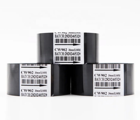 Resin Wax Printer Ribbon voor warm stempen temperatuur 100C-160C 55*100m/122m gemaakt