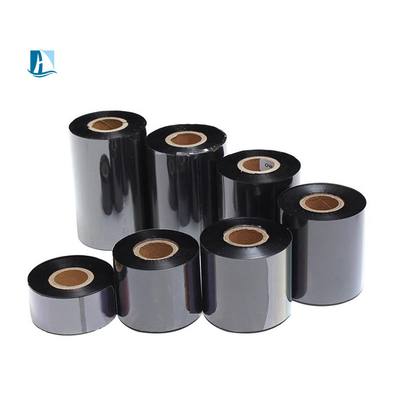 Etiketpapier Zwart Warm stempelen Folie Thermische overdracht lint Printer Temperatuur 100C-160C