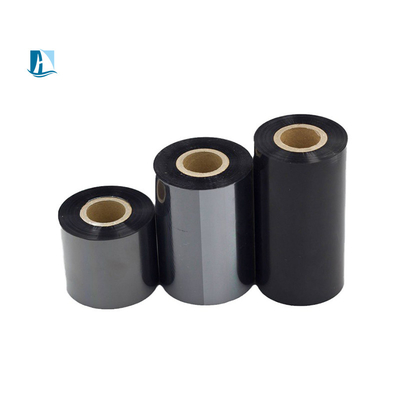 Etiketpapier Zwart Warm stempelen Folie Thermische overdracht lint Printer Temperatuur 100C-160C