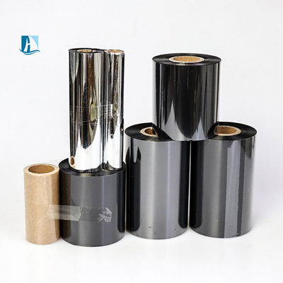 100C-160C Temperatuur Spare Ss Ribbon Wax Resin Ribbon voor zilveren thermisch ribbon printer