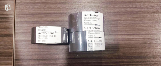 30mm*100m SCF900 LC1 Algemeen streepjescodesnoot Hot Print Stamp Foil Voor Vervaldatum Printing