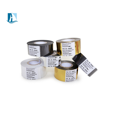Op maat gemaakte 50mm*100m Printer Ribbon SCF900 White Hot Stamping voor drukbehoeften