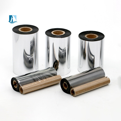 24 mm PET zilver warmstempelband LC1 50 mm*100 m voor afdrukdatum en verpakkingsfilm