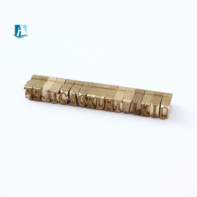 Hot Stamping Machine Accessory Multifunctional 40*40mm Messing Letters voor scherp drukken