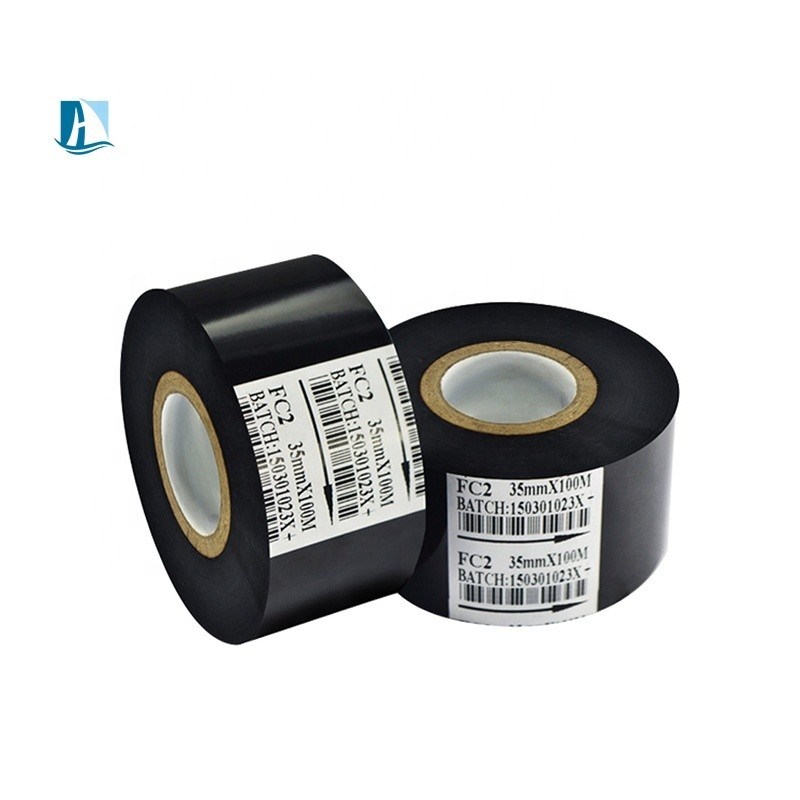 Hot Stamp Coder Ribbon voor Datum Code Printing 35mm Breedte Zwart Printer Ribbon