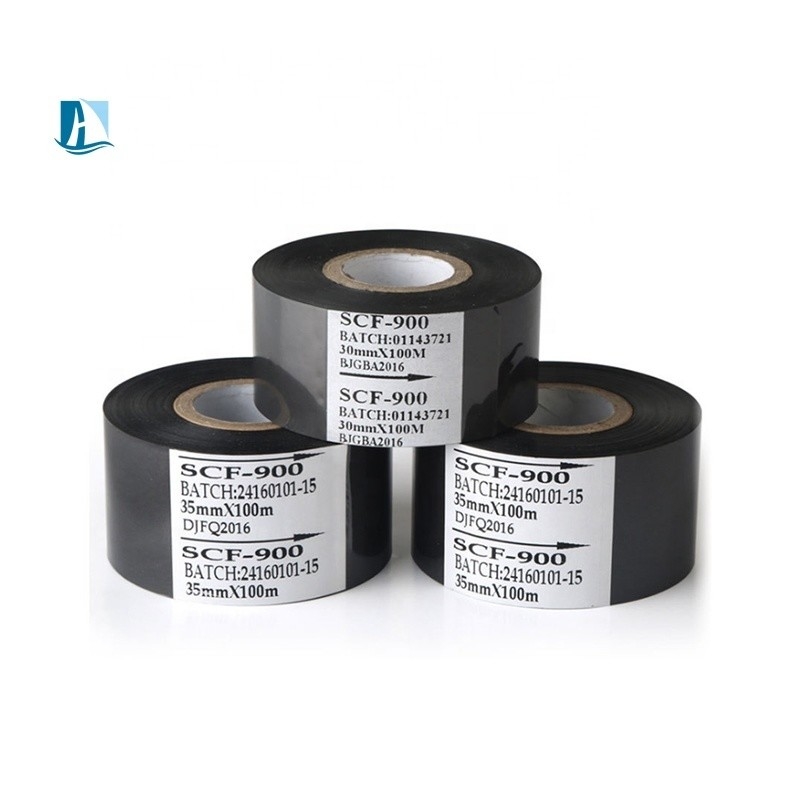 Zwartgoud zilver SCF-900 Datum codering lint 30mmx100m voor datum batch nummer drukken