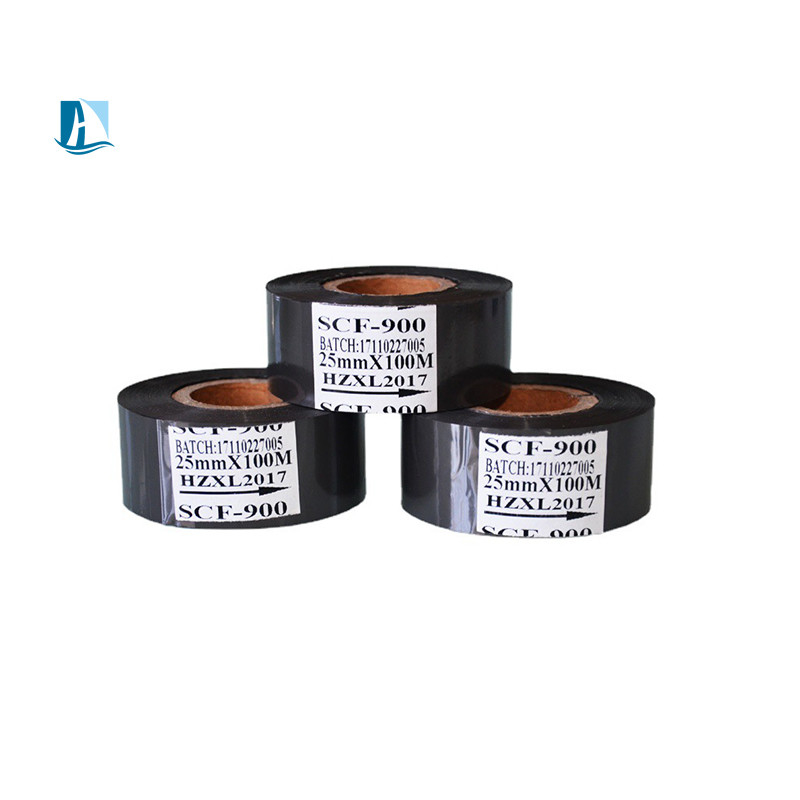 Garanteerd folie lint in zwart/wit/goud/blauw/geel voor barcode drukwerk 20 mm-50 mm