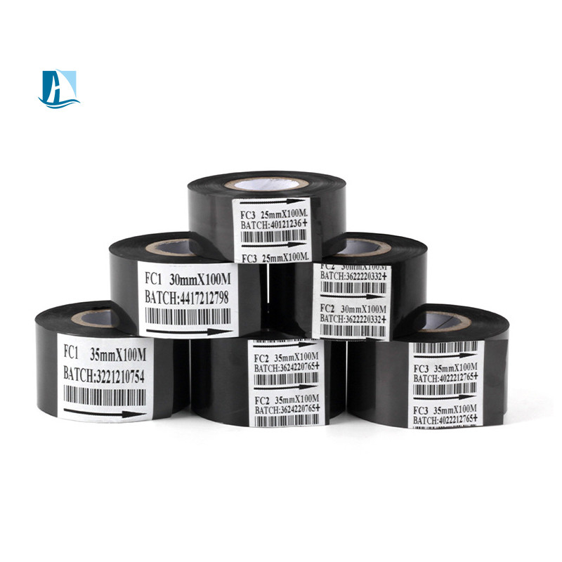 25mm*100m Wit PET warmgevoerde folie Stamping Hardcover Boek voor Datum Printer Ribbon FC3 SCF900