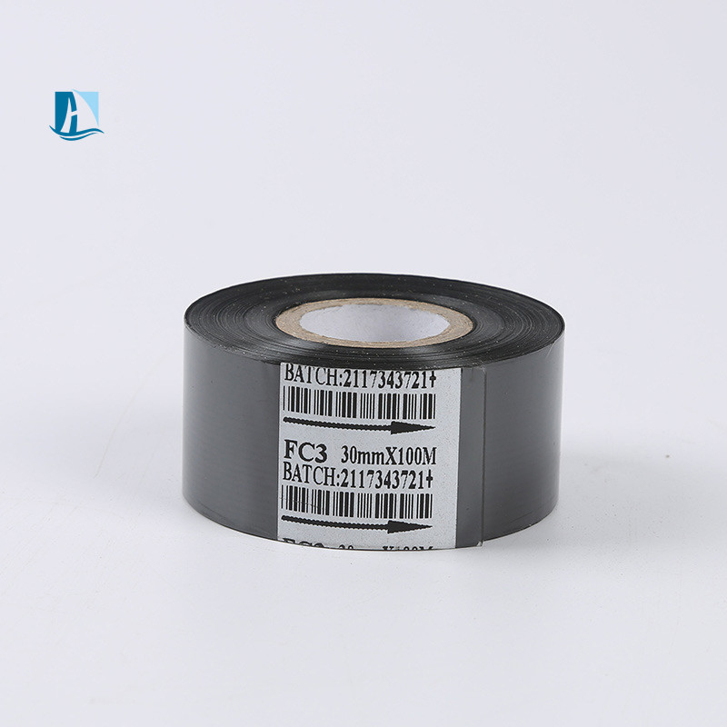 30 mm * 100 m LC1 Zwart thermisch overdraagbare inktband voor printer Datum Batch Plastic Material