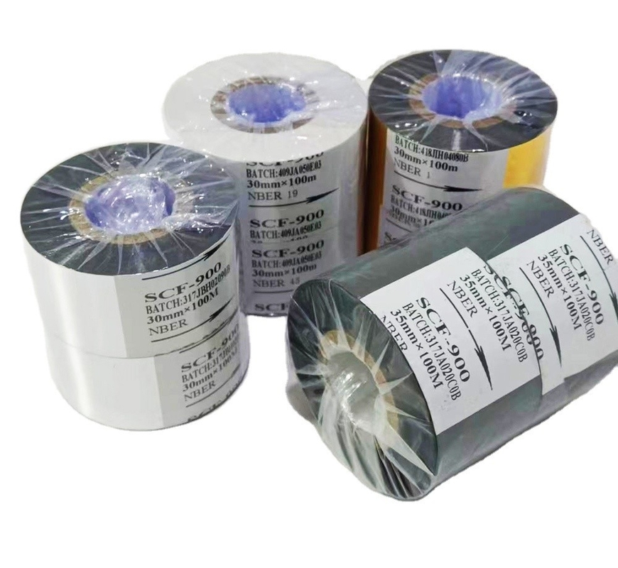 Zwarte PET-warmfolie stempel Perfect voor het coderen van lint Voedsel plastic verpakking Datum Print