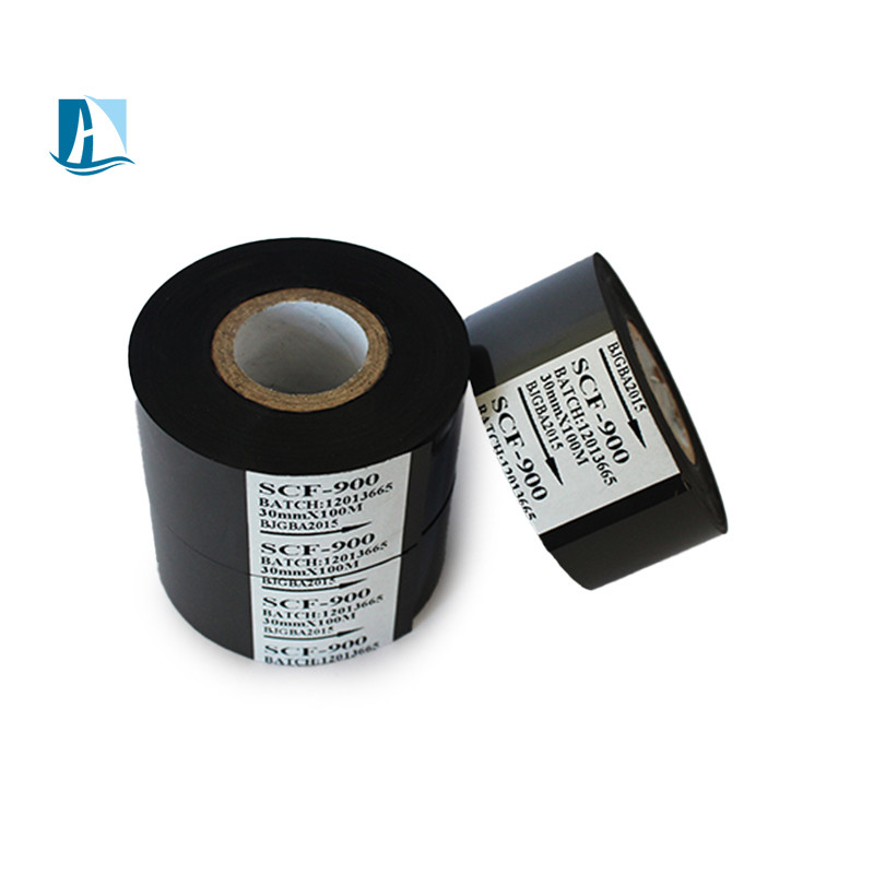 DY8 Datum codering machine lint in zwart 12 mm breedte voor warm stempel printer Compatibel