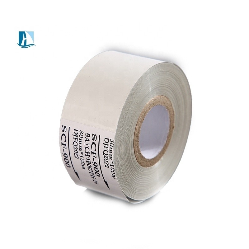 Originele witte SCF900 PET-band voor gepersonaliseerde drukmachine en verpakkingsfilm